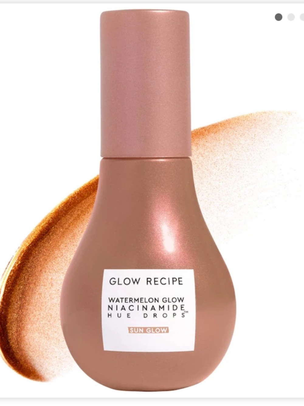 Glow recipe watermelon glow niacinamide hue drops serum sun glow